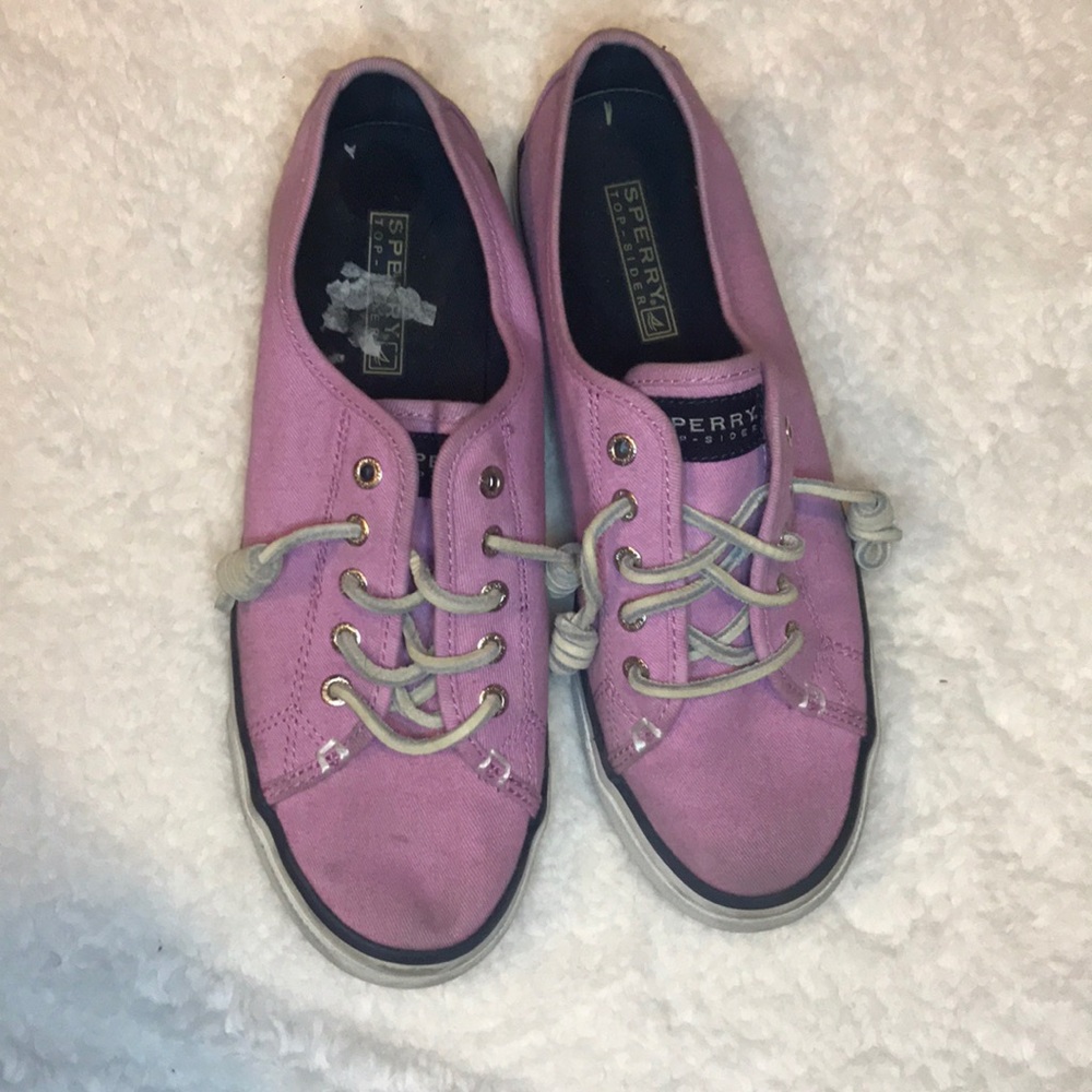 Used Sperry Top-Sider Boat Shoes Purple